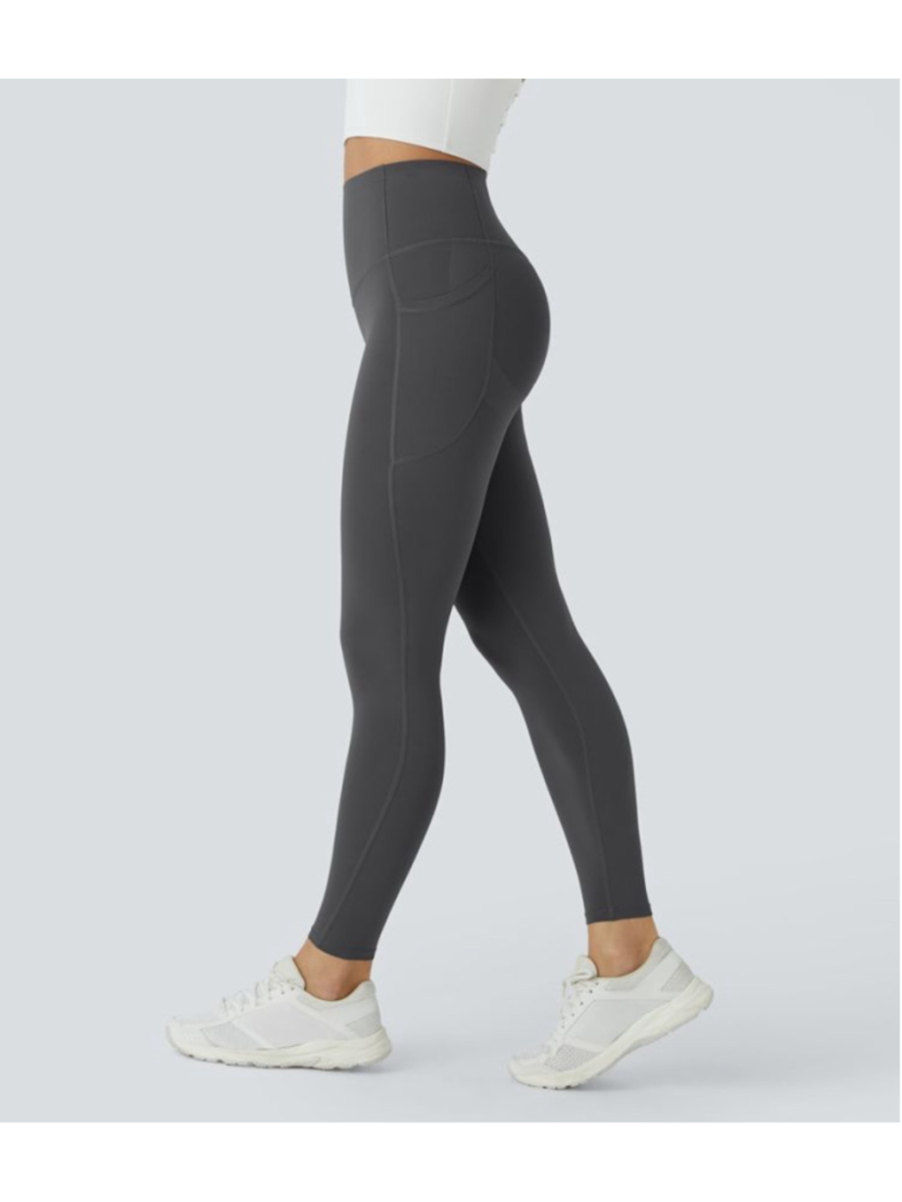 Halara UltraSculpt™ High Waisted Butt Lifting 7/8 Leggings Gray Size L NWT - Picture 3 of 13